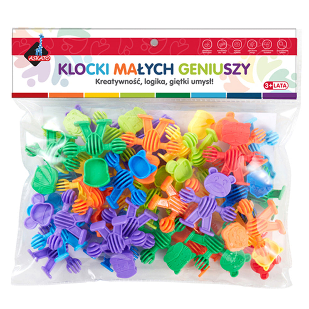 Askato Klocki małych geniuszy liczmany - 34 el. - obrazek 2