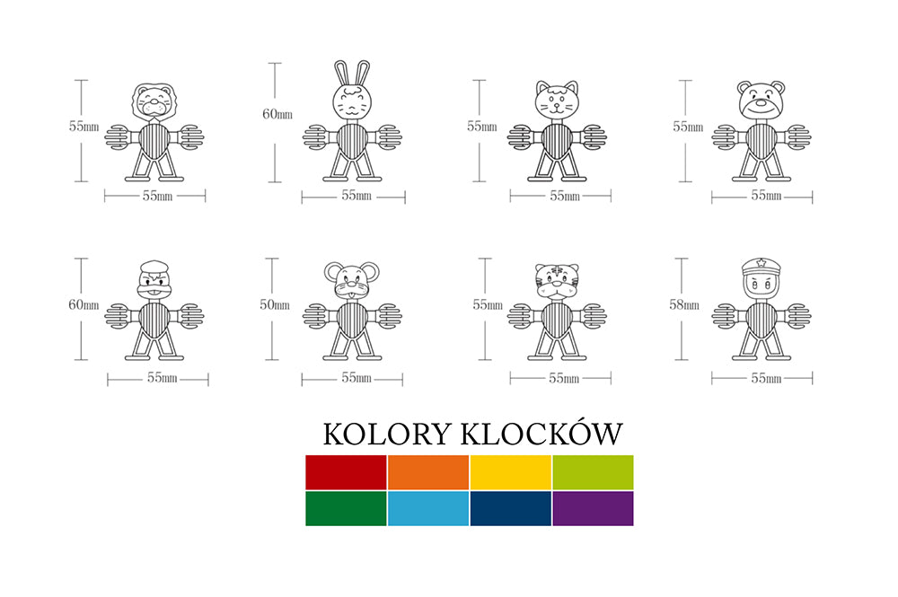 Askato Klocki małych geniuszy liczmany - 34 el. - obrazek 6