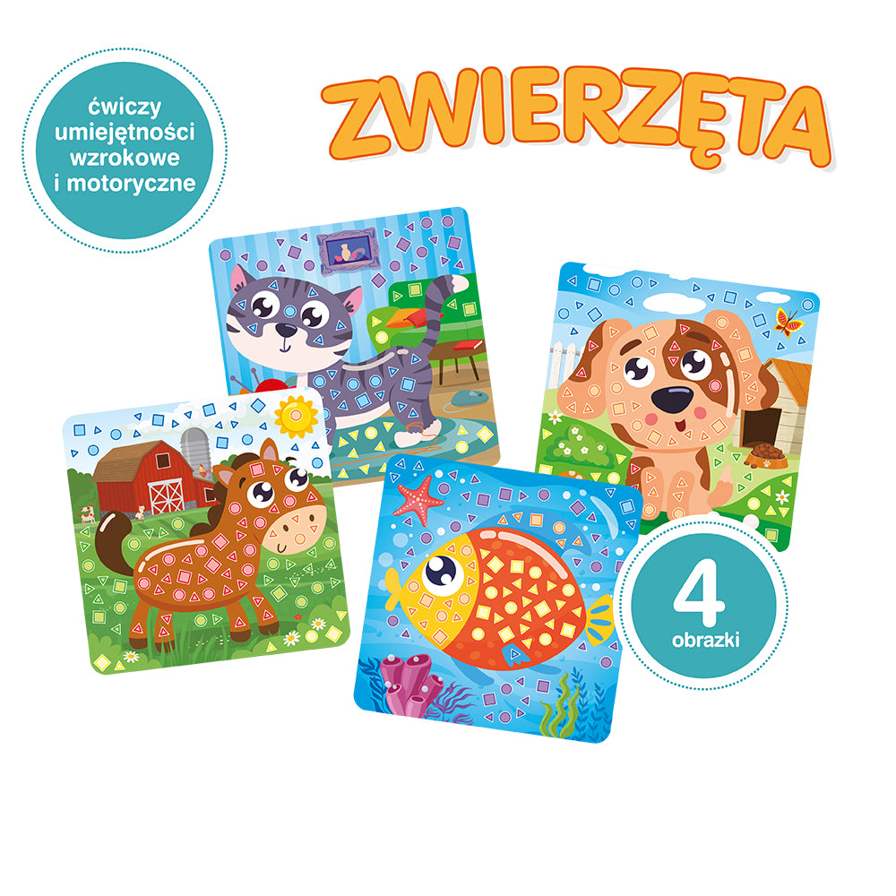 Askato Zmyślna główka - zręczna rączka piankowa wyklejanka ZWIERZĘTA - obrazek 3