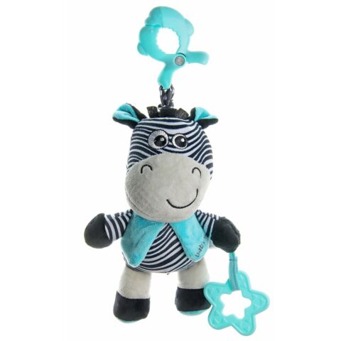 Edukacyjna zabawka pluszowa pozytywką i klipsem Baby Mix zebra
