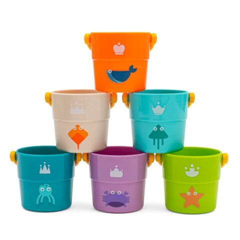 Kubeczki do zabawy 6szt Baby Mix