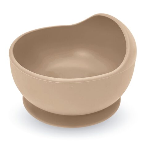 Miseczka silikonowa bowl z przyssawką beż Bocioland
