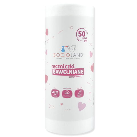 RĘCZNICZKI BAWEŁNIANE 20x23cm ROLKA / op. zb. 70 szt 1547