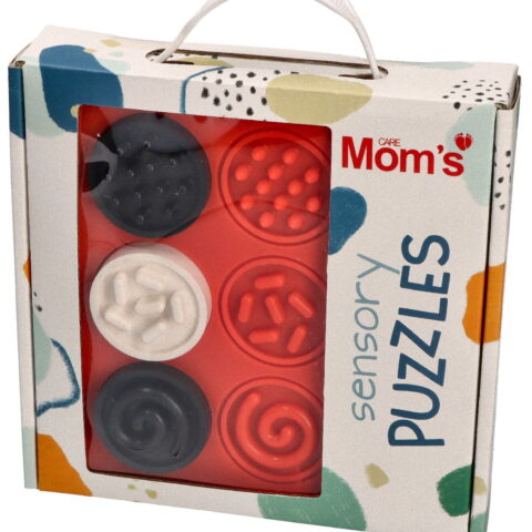 Mom's Care - Puzzle sensoryczne kółeczka kontrastowe