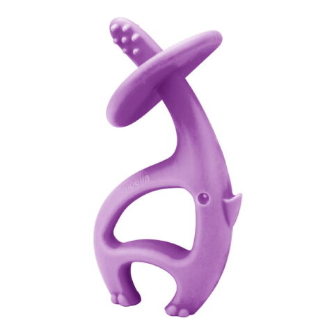 Mombella Silikonowy Gryzak Dla Dzieci Słoń Dancing Elephant Purple