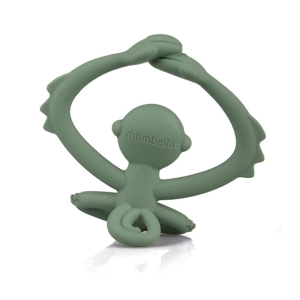 Mombella Gryzak Zabawka Małpka Light Green - obrazek 3