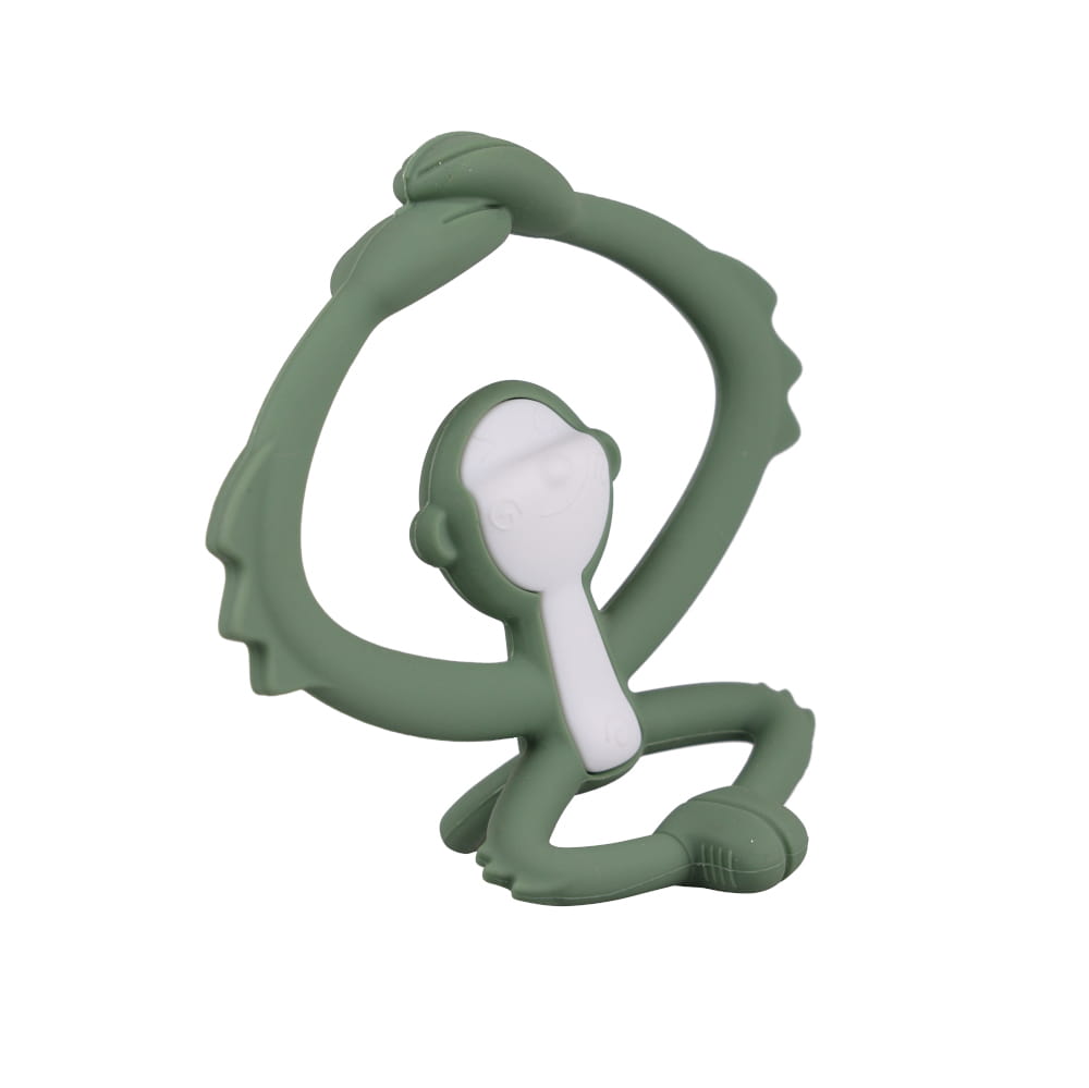 Mombella Gryzak Zabawka Małpka Light Green - obrazek 4