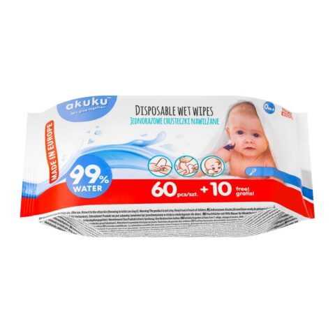 Chusteczki nawilżane (99% wody)