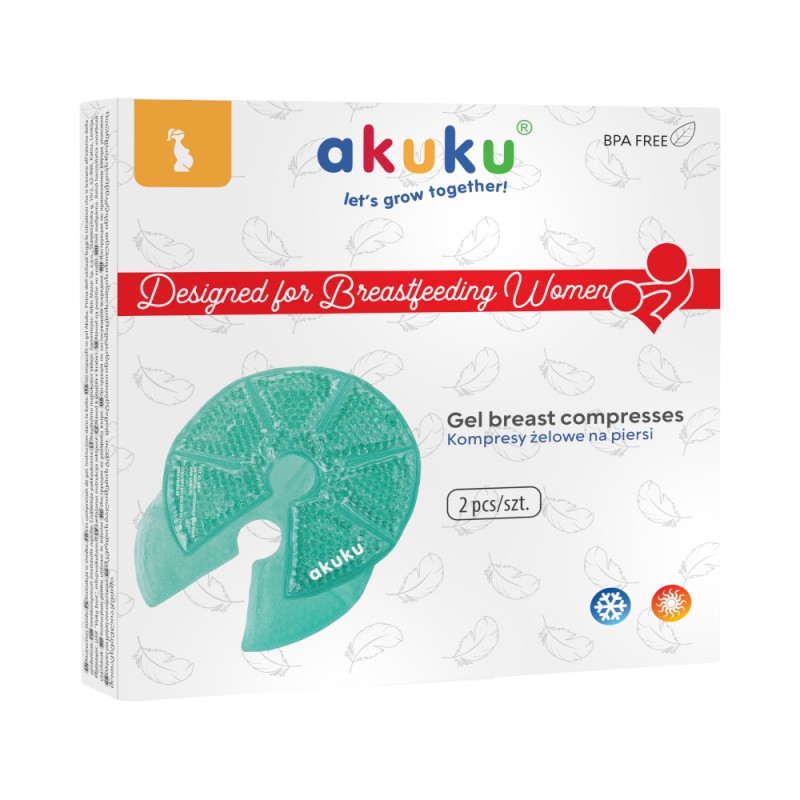 Kompresy żelowe na piersi Akuku - obrazek 6