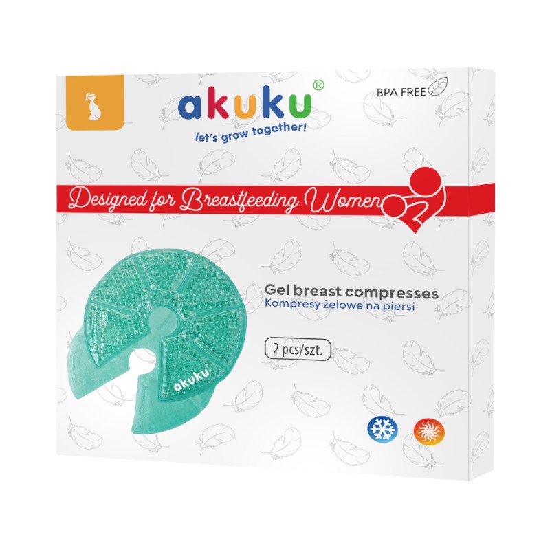 Kompresy żelowe na piersi Akuku - obrazek 7