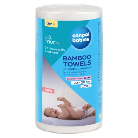 Canpol babies Ręczniczki bambusowe dla niemowląt 120 szt.