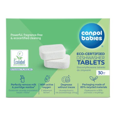 Canpol babies Ekocertyfikowane tabletki do zmywarki 30 szt.