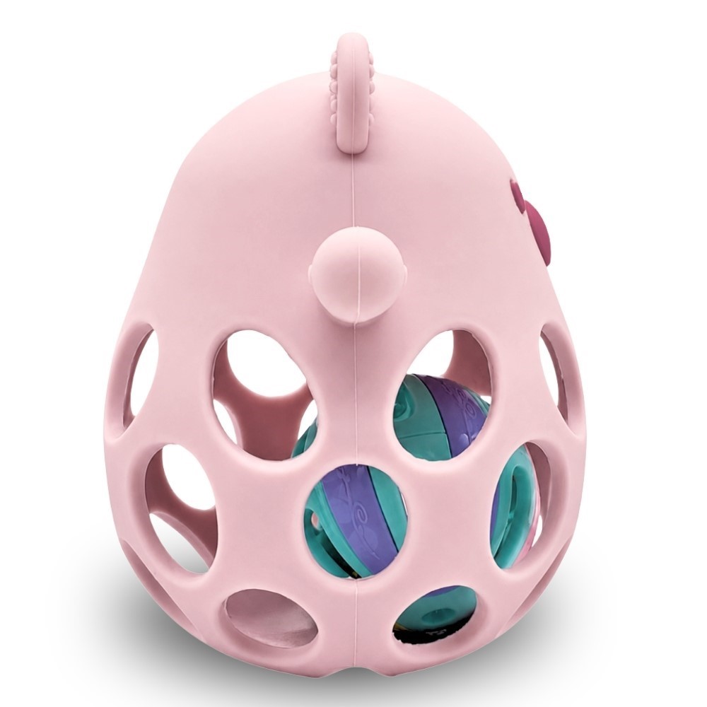 GRZECHOTKA GRYZAK SILIKONOWY MIŚ RÓŻ - obrazek 9