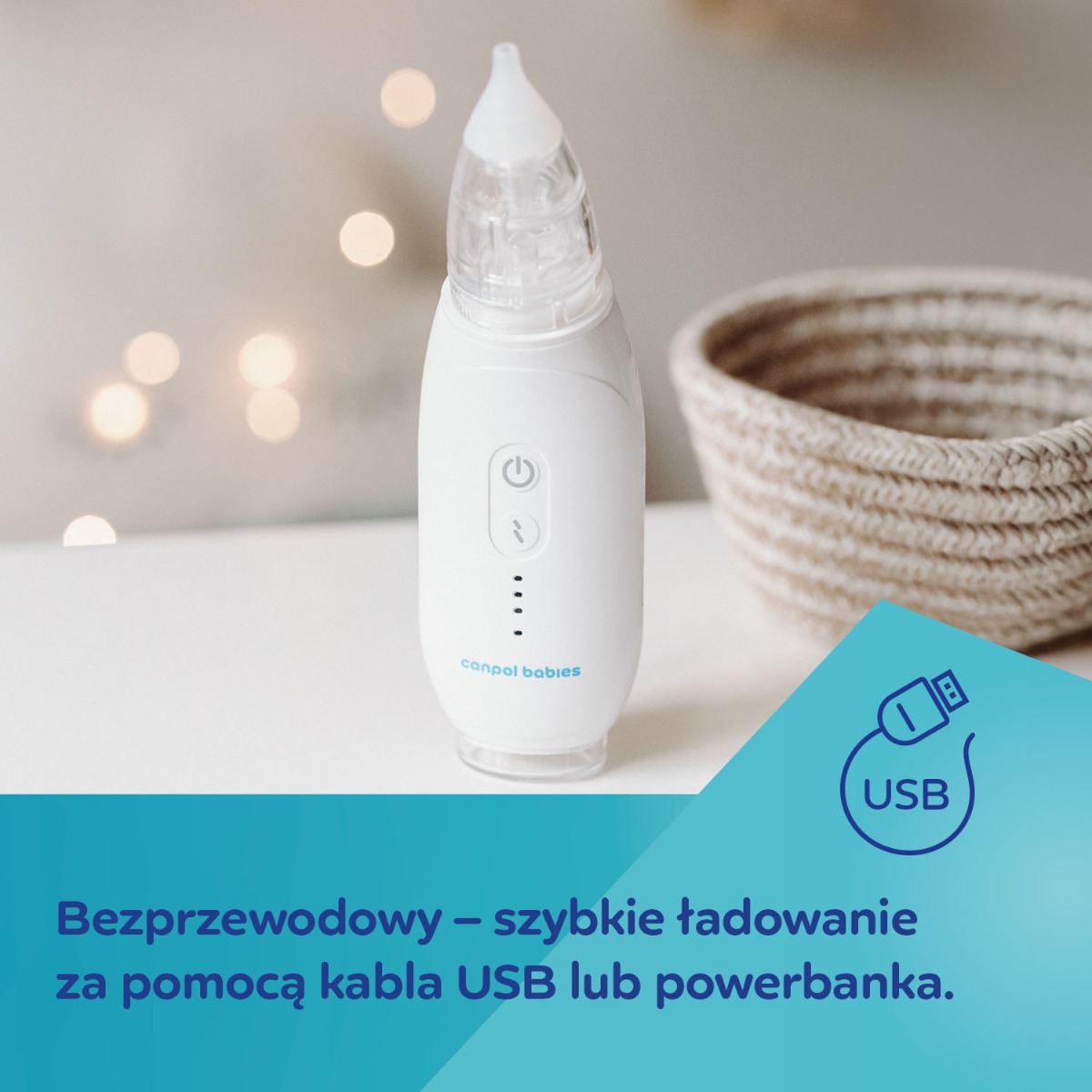 Canpol babies elektryczny aspirator do nosa EasyNatural - obrazek 11