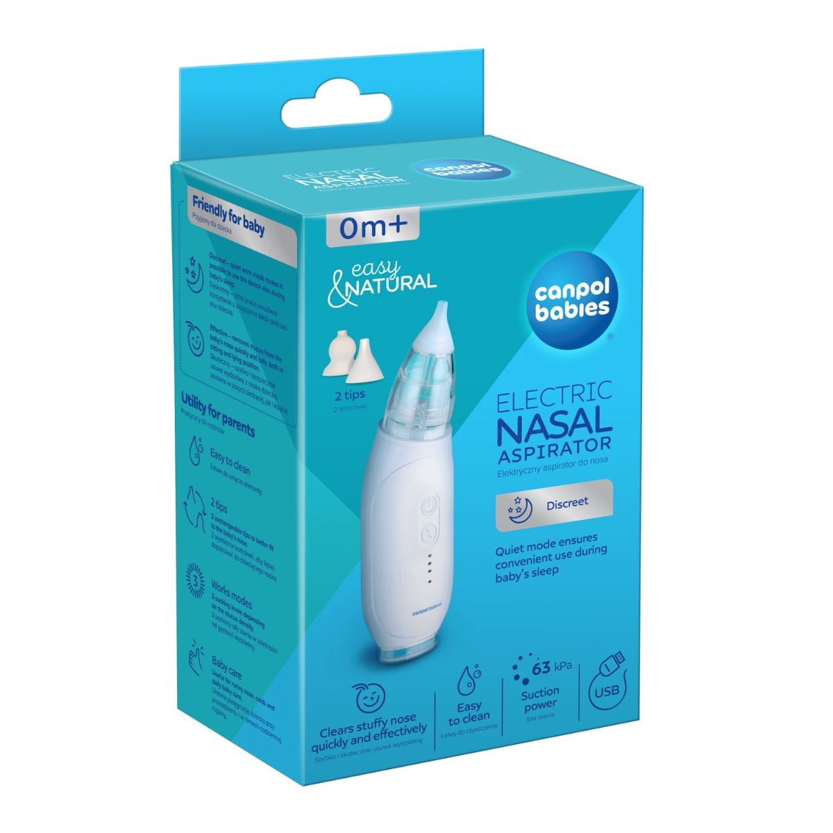 Canpol babies elektryczny aspirator do nosa EasyNatural - obrazek 8