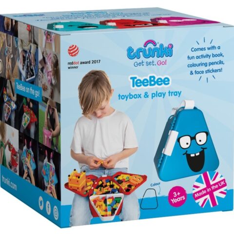 Trunki Przenośne pudełko, pojemnik na zabawki TeeBee - czerwone