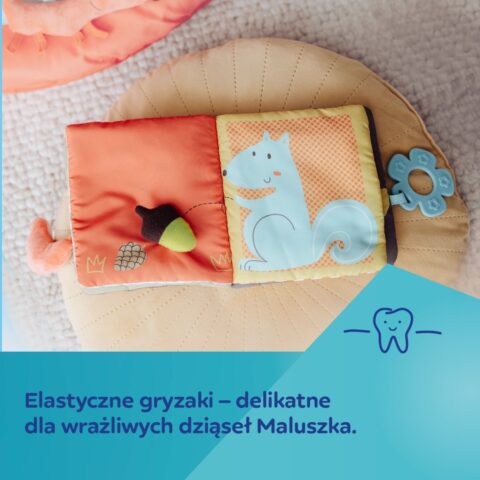 Canpol babies Pluszowa książeczka edukacyjna FOX