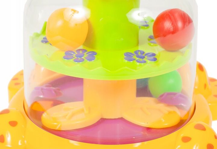 MalPlay BĄCZEK SPINNER DLA DZIECI ŻYRAFKA Z KULECZKAMI ZABAWKA WIRUJĄCA DLA DZIECI