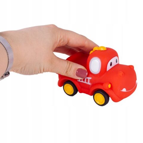 MalPlay Samochodziki gumowe auta miękkie z napędem 4 szt.