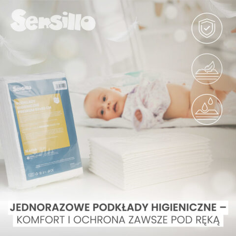 Jednorazowy podkład higieniczny Premium 60x60 10 szt.