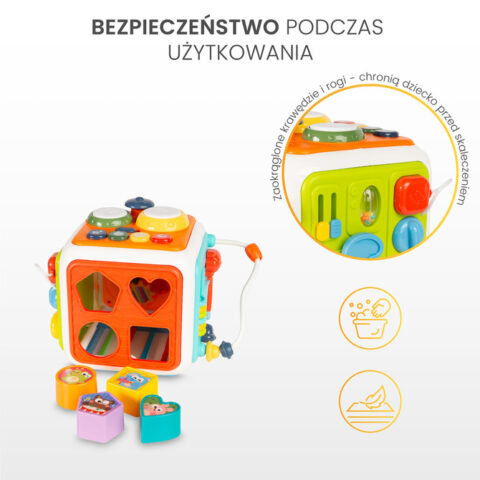2111 ZABAWKA EDUKACYJNA - KOSTKA SENSORYCZNA (0556)