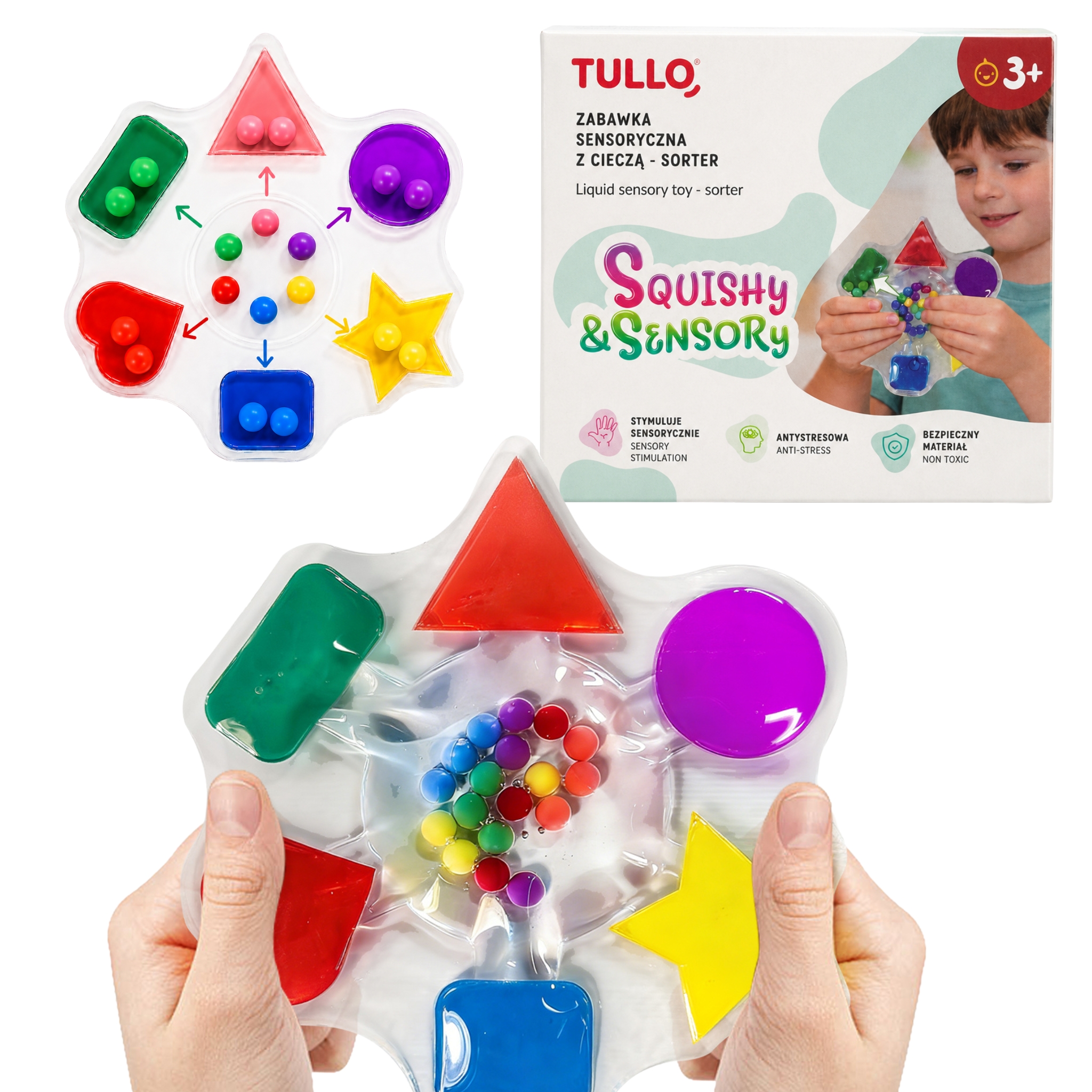 Gniotek sensoryczny squishy sorter