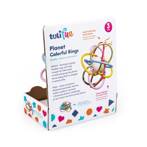 TuliFun Planeta Kolorowe Pierścienie