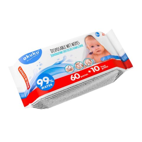 Chusteczki nawilżane (99% wody)