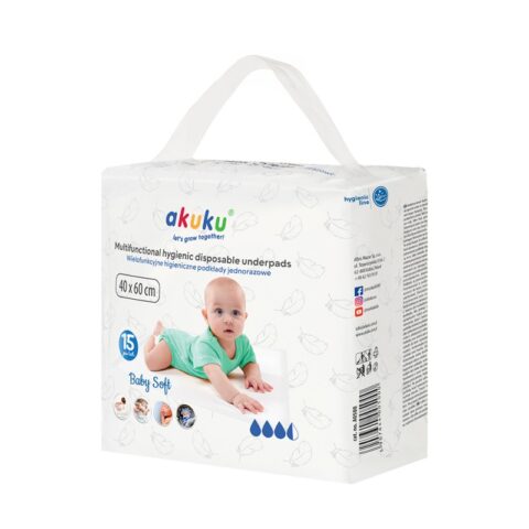 Podkład jednorazowy Baby Soft Akuku A0500