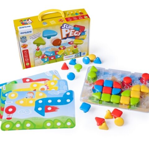 Tablica edukacyjna / Puzzle Superpegs - 32 elementy