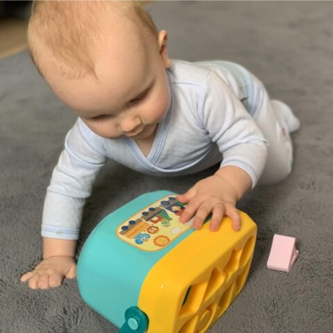 Wiaderko z zabawkami do wkładania Baby Mix