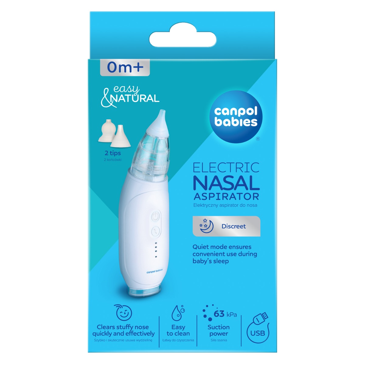 Canpol babies elektryczny aspirator do nosa EasyNatural - obrazek 7