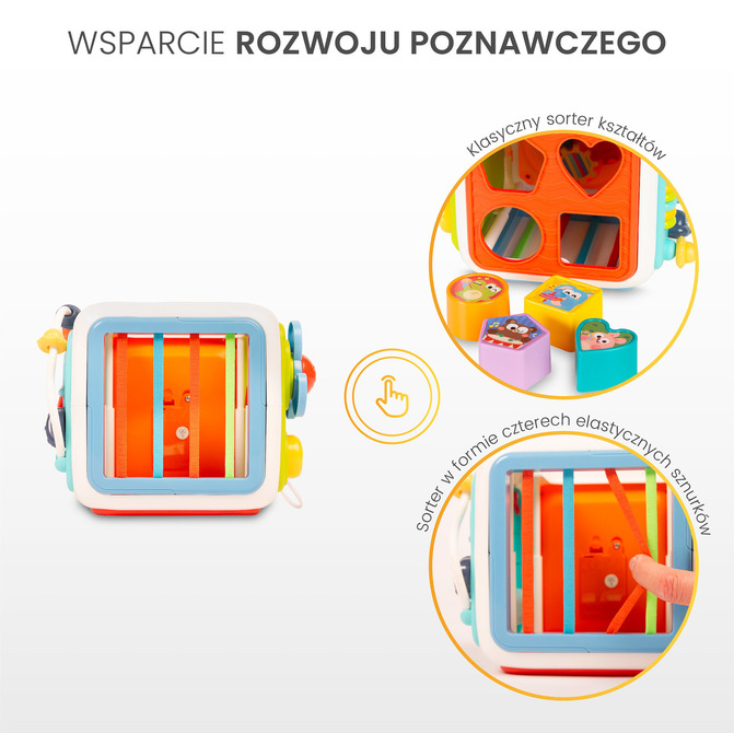 2111 ZABAWKA EDUKACYJNA - KOSTKA SENSORYCZNA (0556) - obrazek 5