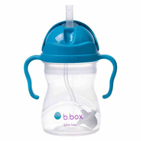 B.box bidon dla dzieci - kubek niekapek ze słomką 240 ml kobaltowy