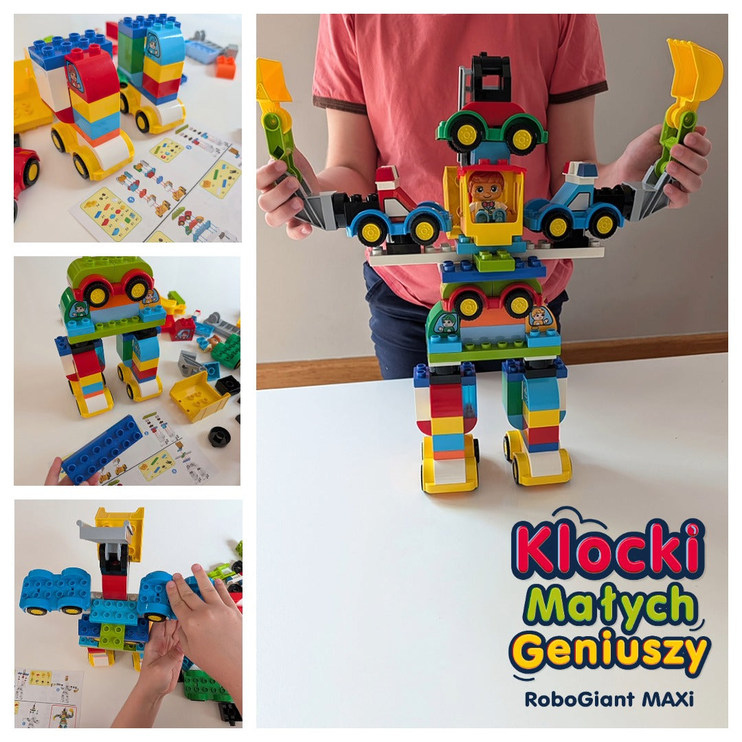 Askato Klocki Małych Geniuszy RoboGiant MAXi – 93 elementów
