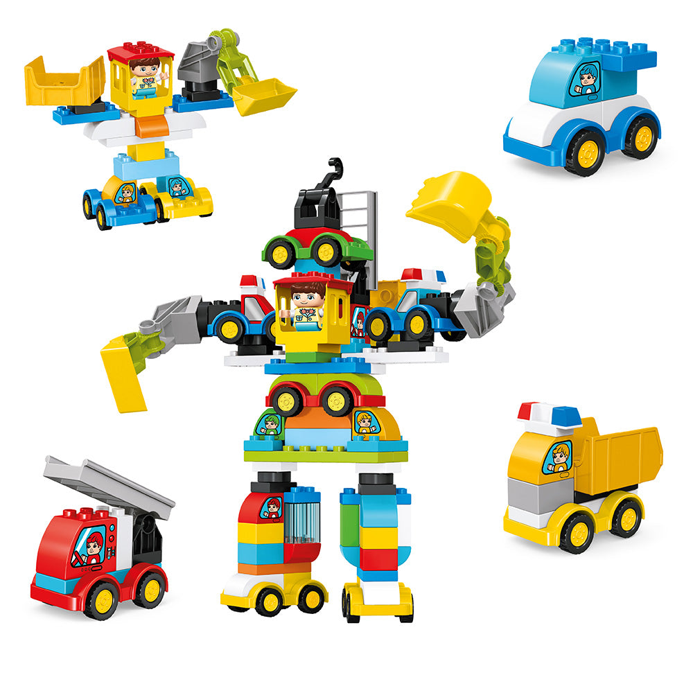 Askato Klocki Małych Geniuszy RoboGiant MAXi – 93 elementów