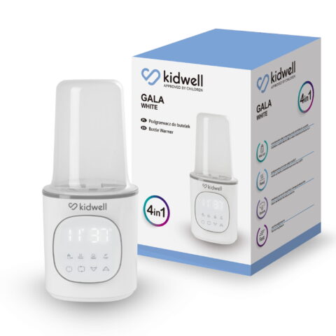 Kidwell Gala White – podgrzewacz do butelek i sterylizator parowy 4w1