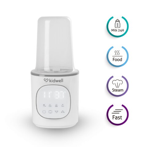 Kidwell Gala White – podgrzewacz do butelek i sterylizator parowy 4w1