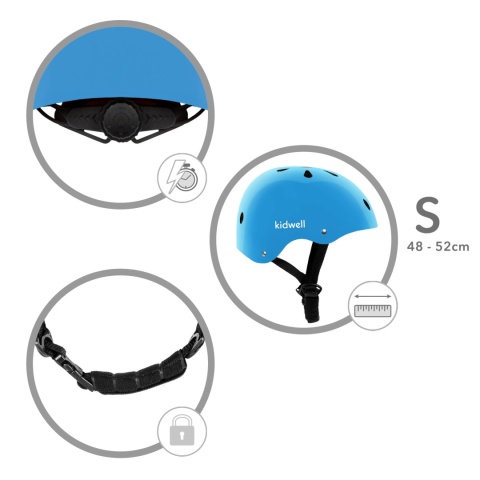 Kidwell Kask ochronny dla dzieci ORIX II S na rower rolki hulajnogę 48-52cm