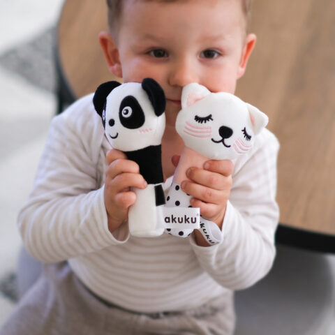 AKUKU Zabawka pluszowa piszczek Panda A0706 miękki