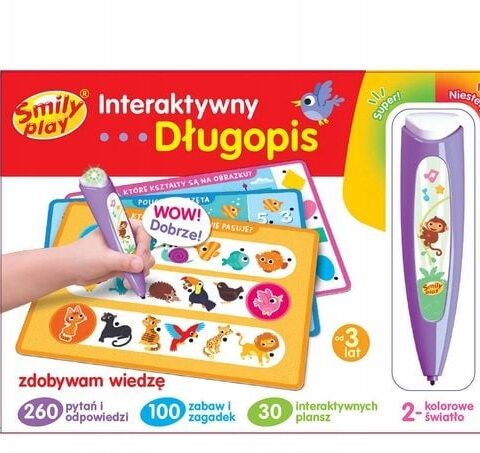 Smily Play Inteligentny interaktywny długopis Zdobywam Wiedzę Nauka Zabawa