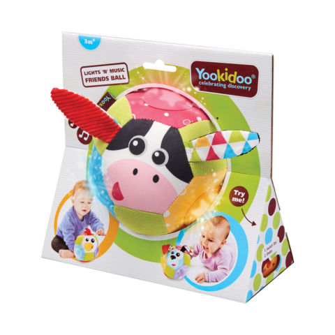 YOOKIDOO MUZYCZNA PIŁKA Z USZAMI PIŁECZKA FRIENDS 40146