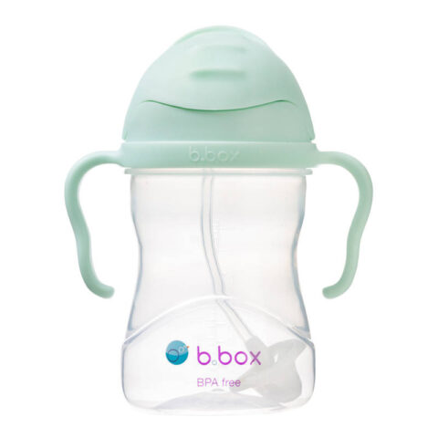 B.box bidon dla dzieci - kubek niekapek ze słomką 240 ml Gelato Pistachio