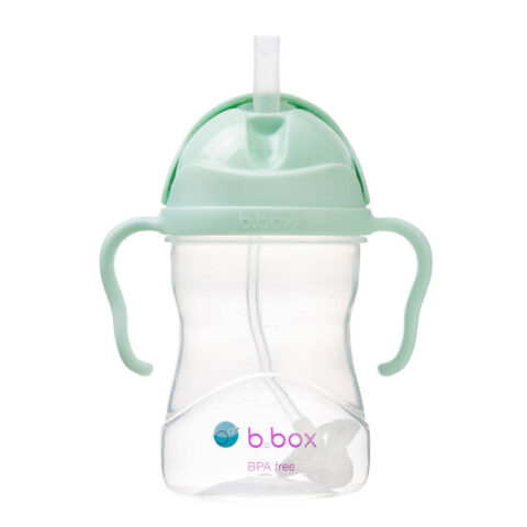 B.box bidon dla dzieci - kubek niekapek ze słomką 240 ml Gelato Pistachio